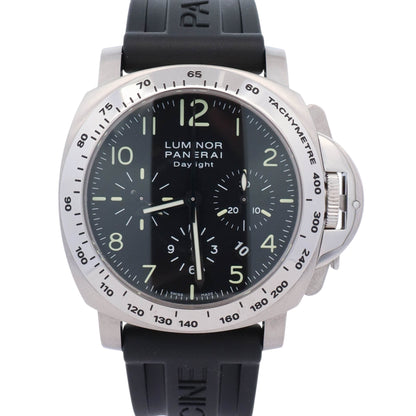 Panerai Luminor Chrono 44mm Black Dial Watch Ref# PAM00196 - Happy Jewelers Fine Jewelry Lifetime Warranty
