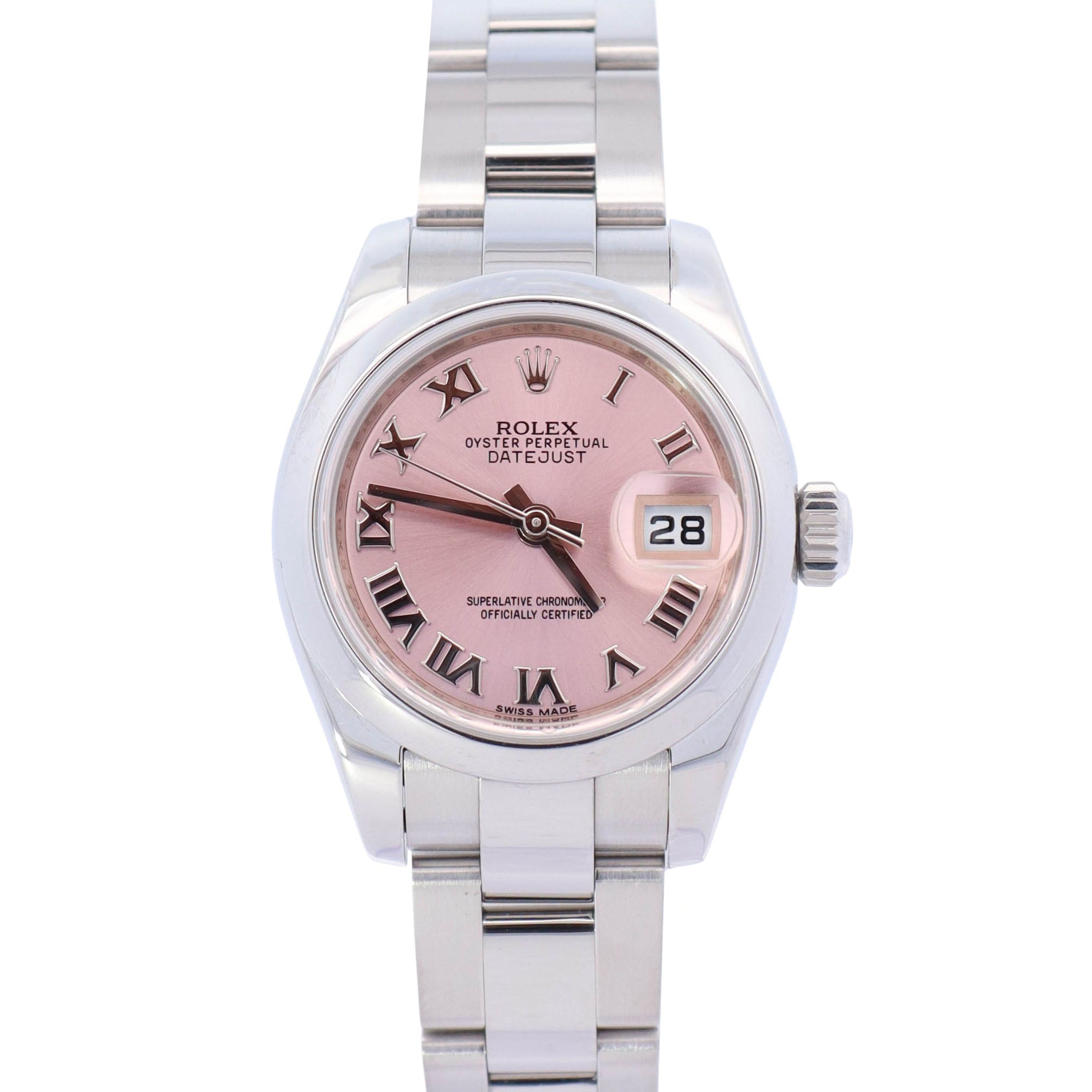 Rolex Datejust 26mm Pink Dial Watch Ref# 179160 - Happy Jewelers Fine Jewelry Lifetime Warranty