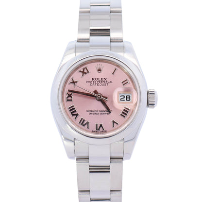 Rolex Datejust 26mm Pink Dial Watch Ref# 179160 - Happy Jewelers Fine Jewelry Lifetime Warranty