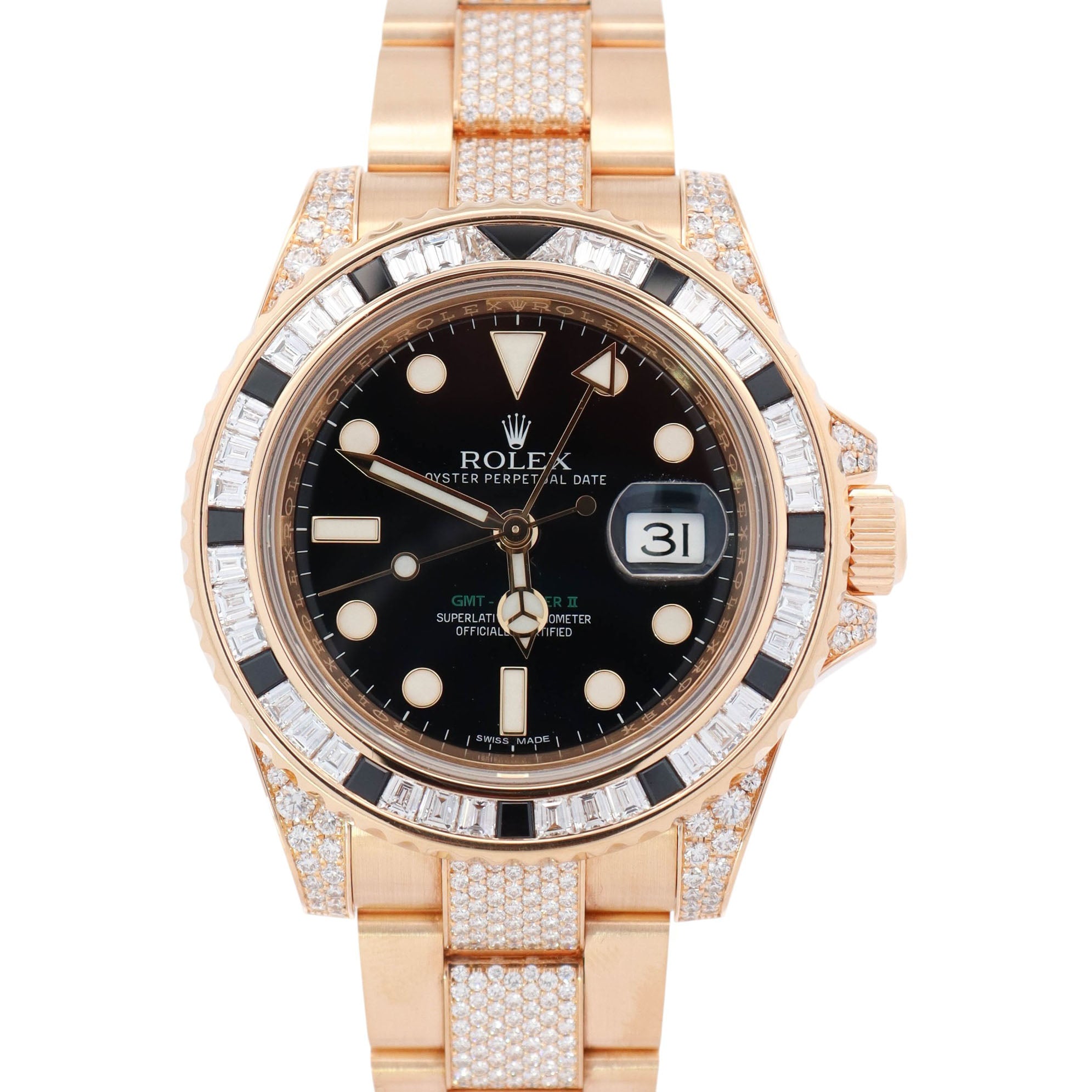 Rolex GMT-Master II 40mm Black Dial Watch Ref# 116758SANR - Happy Jewelers Fine Jewelry Lifetime Warranty