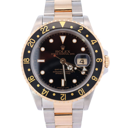 Rolex GMT-Master II 40mm Black Dial Watch Ref# 16713 - Happy Jewelers Fine Jewelry Lifetime Warranty