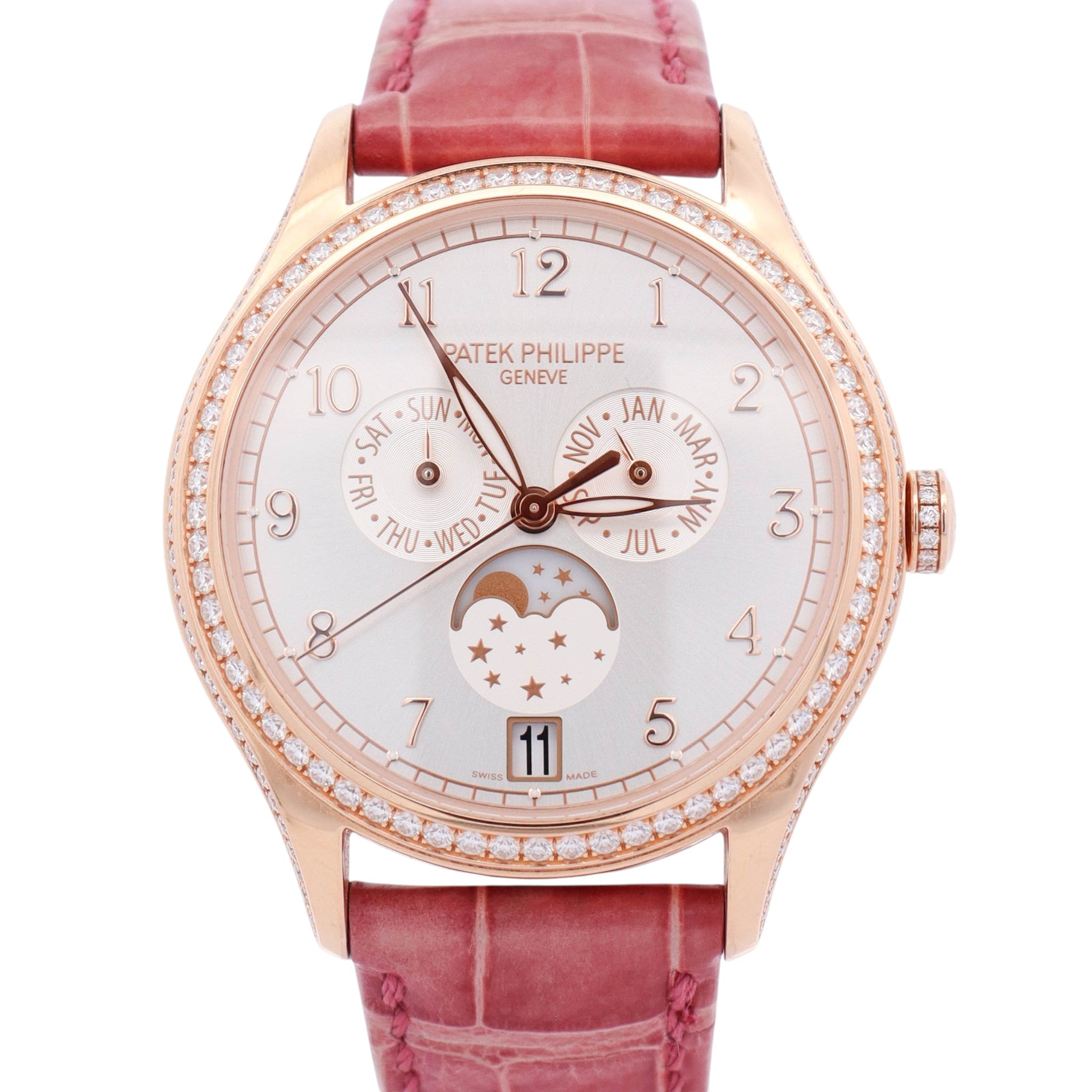 Patek Philippe Annual Calendar 38mm Silver Dial Watch Ref# 4947R-001