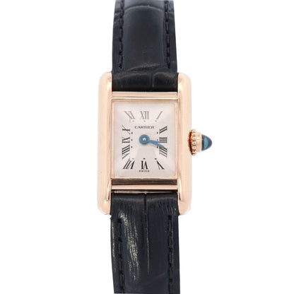 Cartier Tank 15mm White Dial Watch Ref# Tank Quartz - Happy Jewelers Fine Jewelry Lifetime Warranty