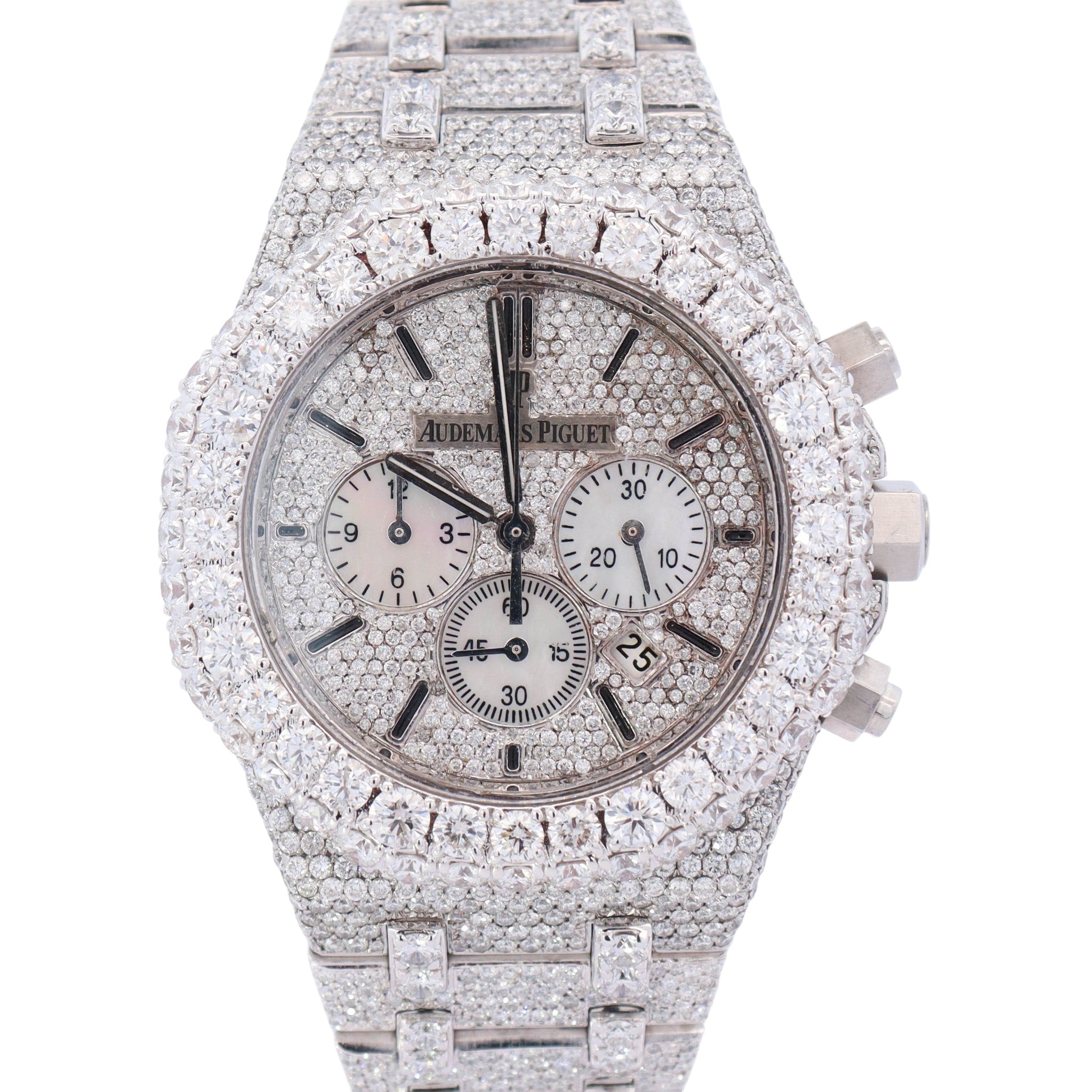 Audemars Piguet Royal Oak 41mm Pave Dial Watch