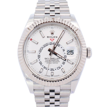Rolex Sky-Dweller 42mm White Dial Watch Ref# 336934
