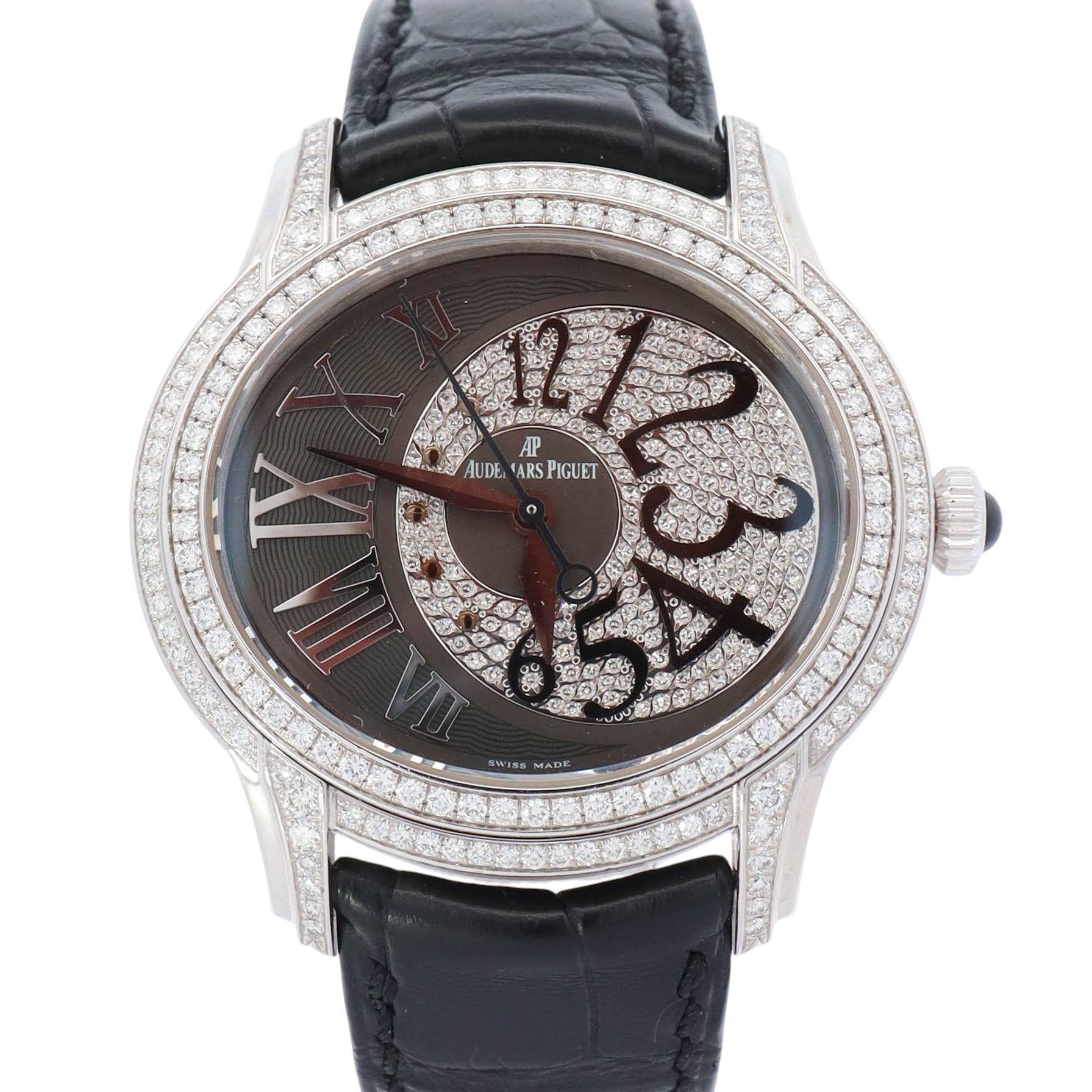 Audemars Piguet Millenary Siver Dial 39.5mm X 35.5mm Watch Ref 77302BC.ZZ.D001CR.01