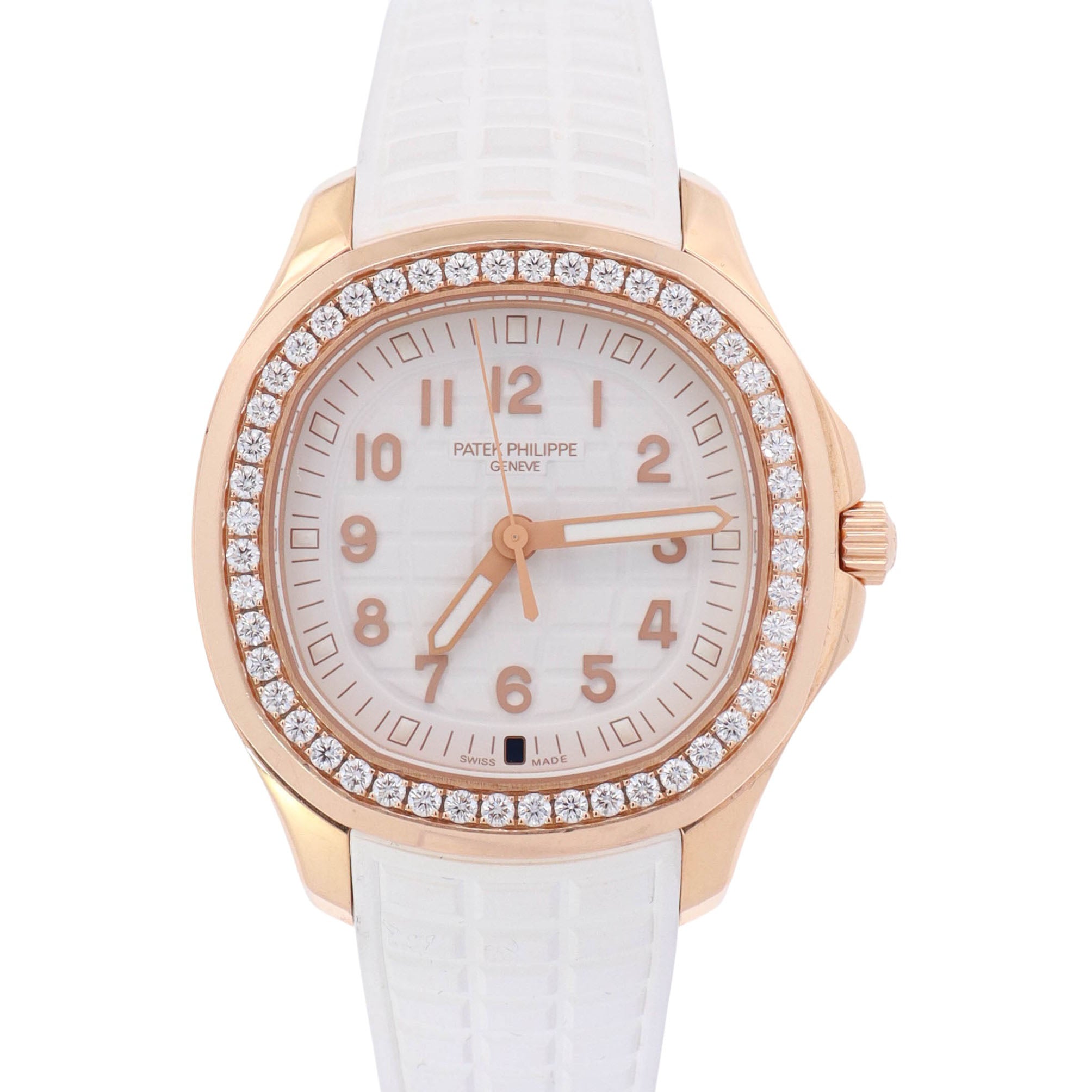 Patek Philippe Aquanaut 38.8mm White Dial Watch Ref# 5269/200R-001