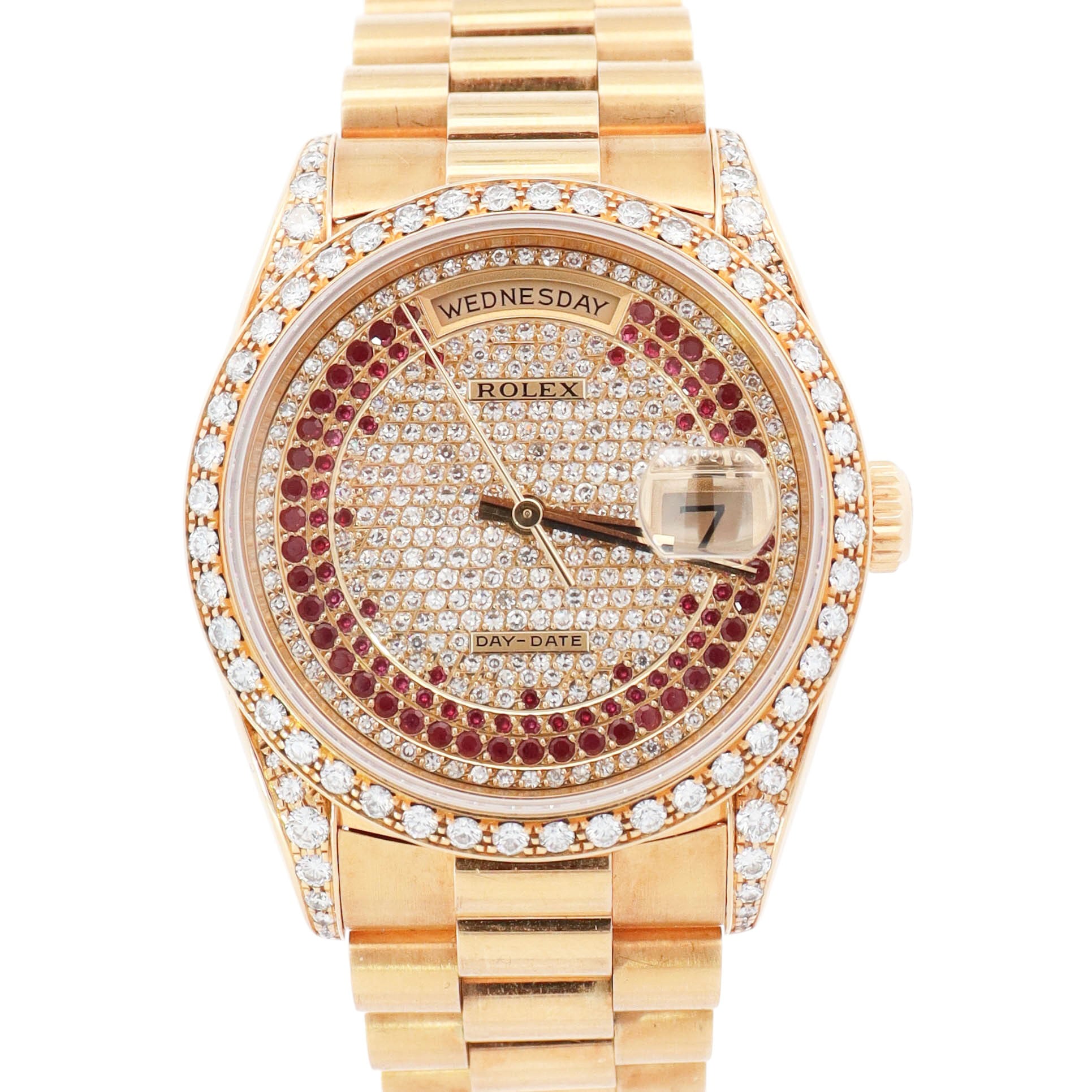 Rolex Day-Date 36mm Diamond Dial Watch Reference# 18388