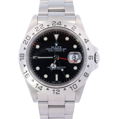 Rolex Explorer II 40mm Black Dial Watch Ref# 16570