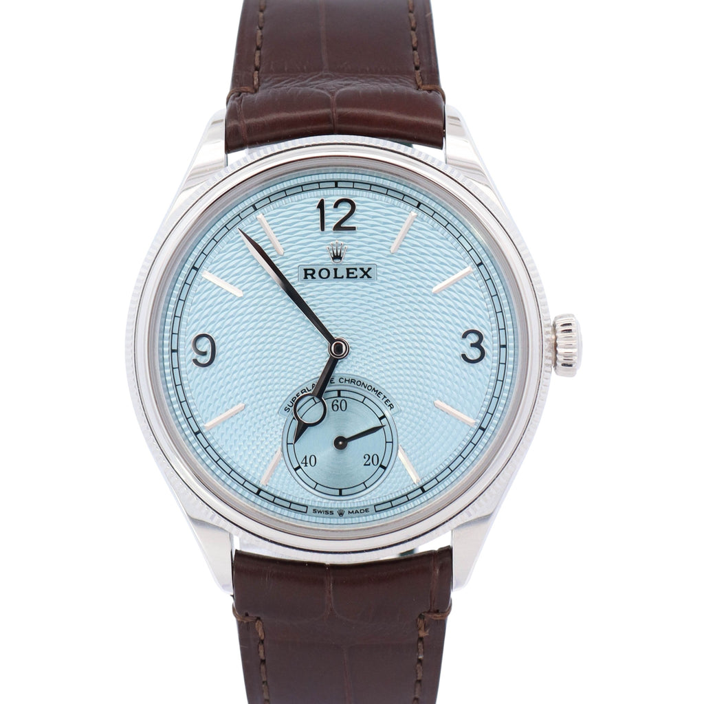 Rolex 1908 39mm Blue Dial Watch Ref# 52506 – Happy Jewelers