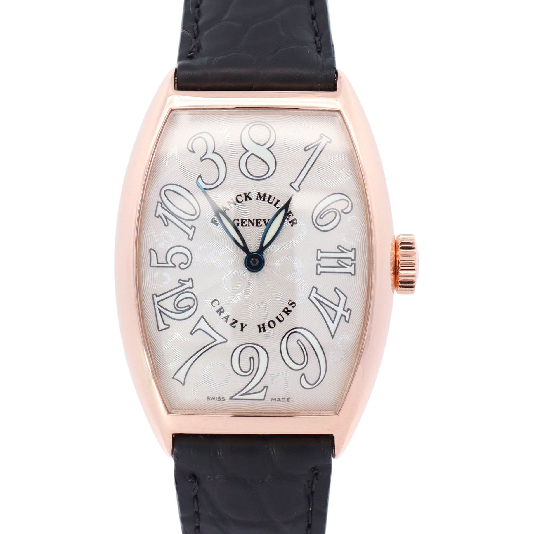 Franck Muller Crazy Hours 39 x 32 mm Silver Dial Watch Ref# 5850CH - Happy Jewelers Fine Jewelry Lifetime Warranty