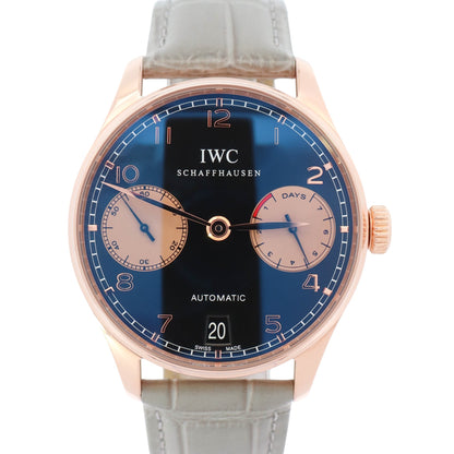 IWC Portuguese 42mm Black Dial Watch Ref# IW500121