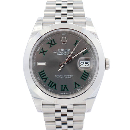 Rolex Datejust 41mm Wimbeldon Dial Watch Ref# 126300 - Happy Jewelers Fine Jewelry Lifetime Warranty