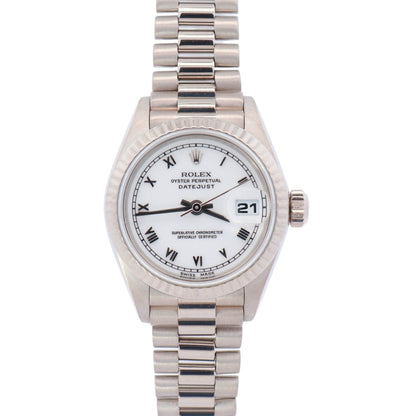 Rolex Datejust 26mm White Dial Watch Ref# 69179