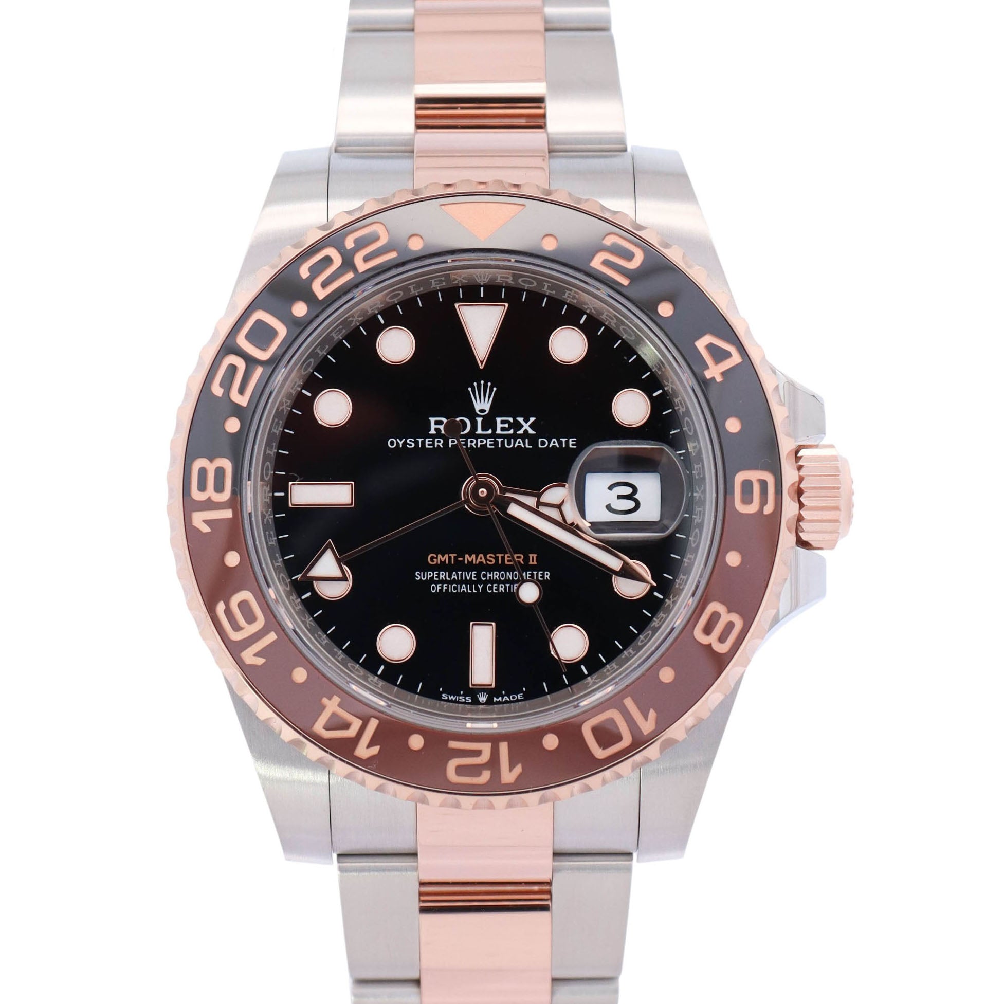 Rolex GMT-Master II "Rootbeer" 40mm Black Dial Watch Ref# 126711CHNR