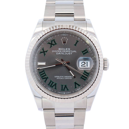 Rolex Datejust 36mm Wimbledon Dial Watch Ref# 126234