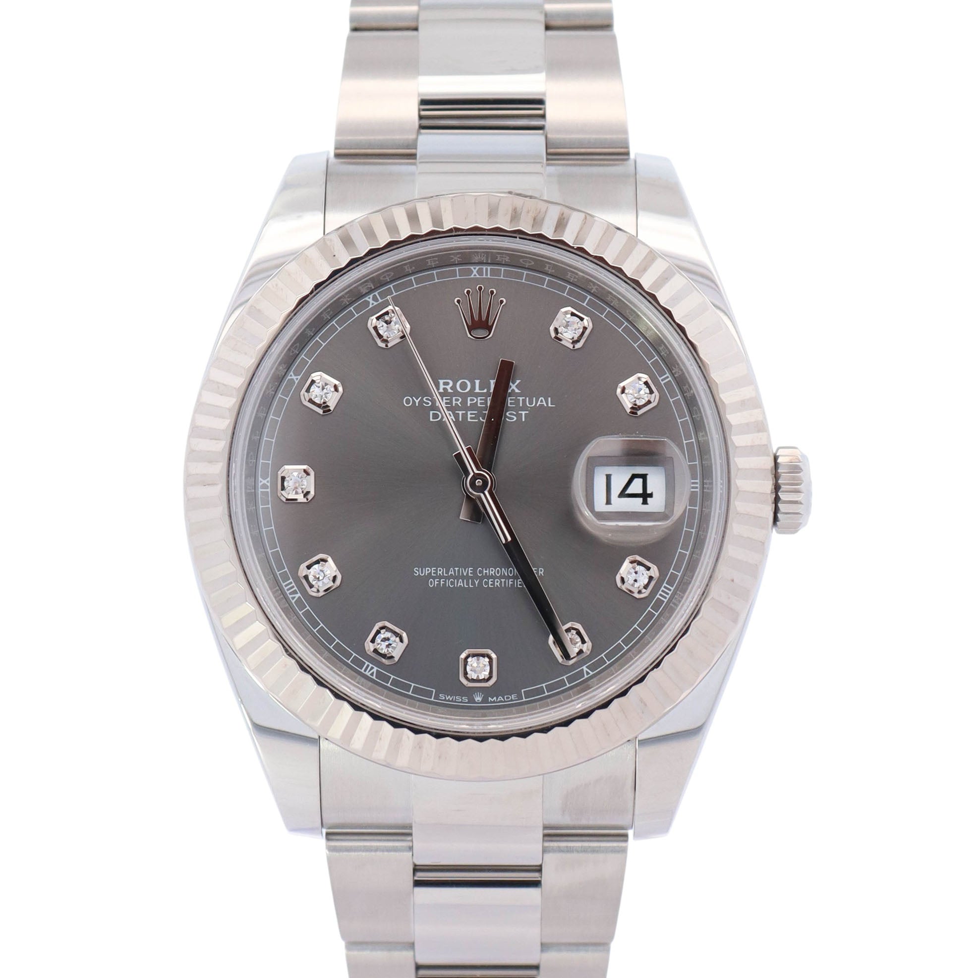 Rolex Datejust 41mm Rhodium Dial Watch Ref# 126334 - Happy Jewelers Fine Jewelry Lifetime Warranty