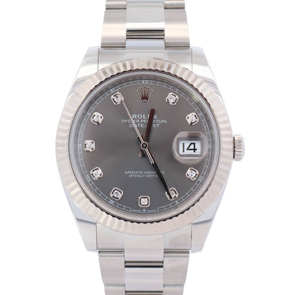Rolex Datejust 41mm Rhodium Dial Watch Ref# 126334 - Happy Jewelers Fine Jewelry Lifetime Warranty