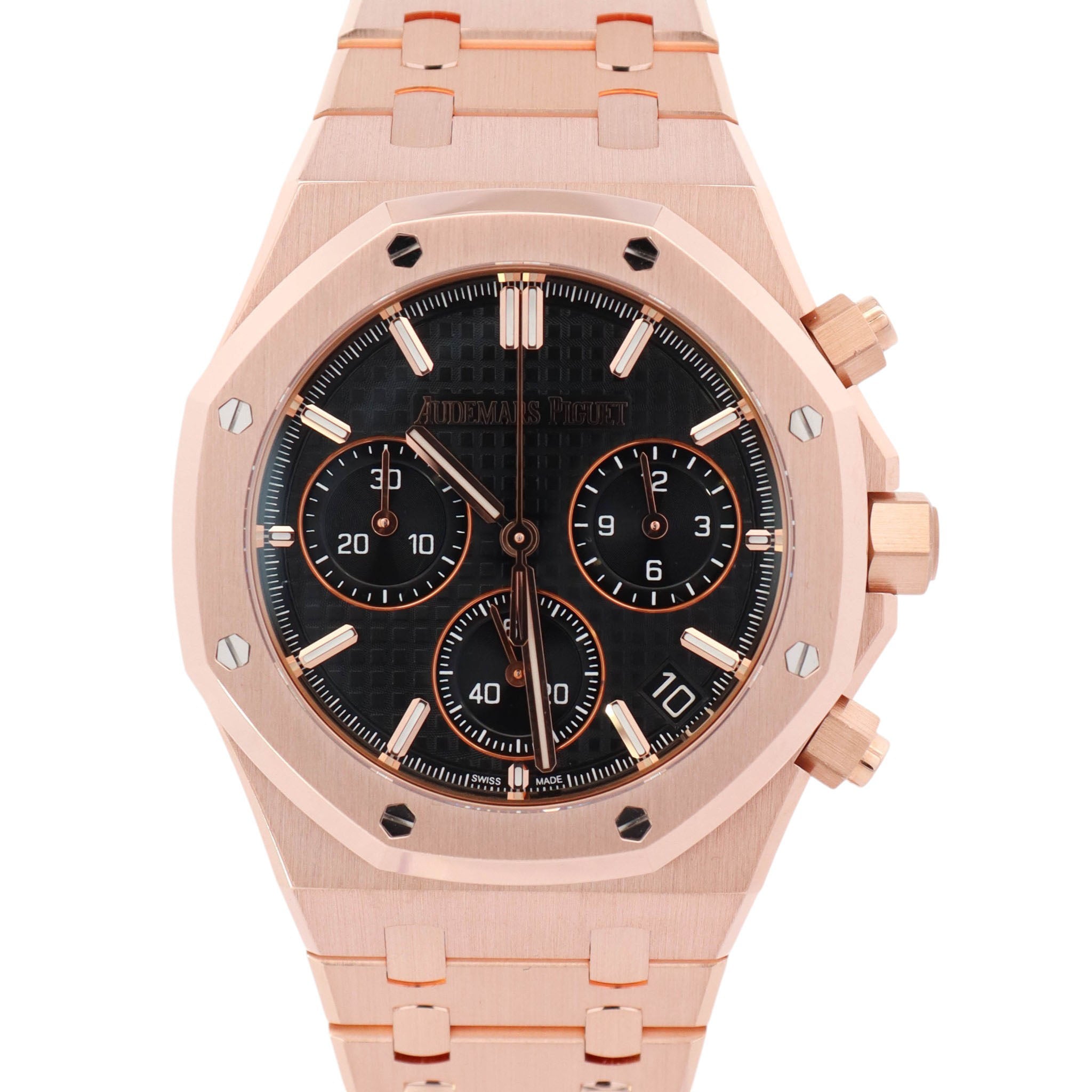 Audemars Piguet Royal Oak 41mm Black Dial Watch Ref# 26320OR.OO.1220OR.01 - Happy Jewelers Fine Jewelry Lifetime Warranty