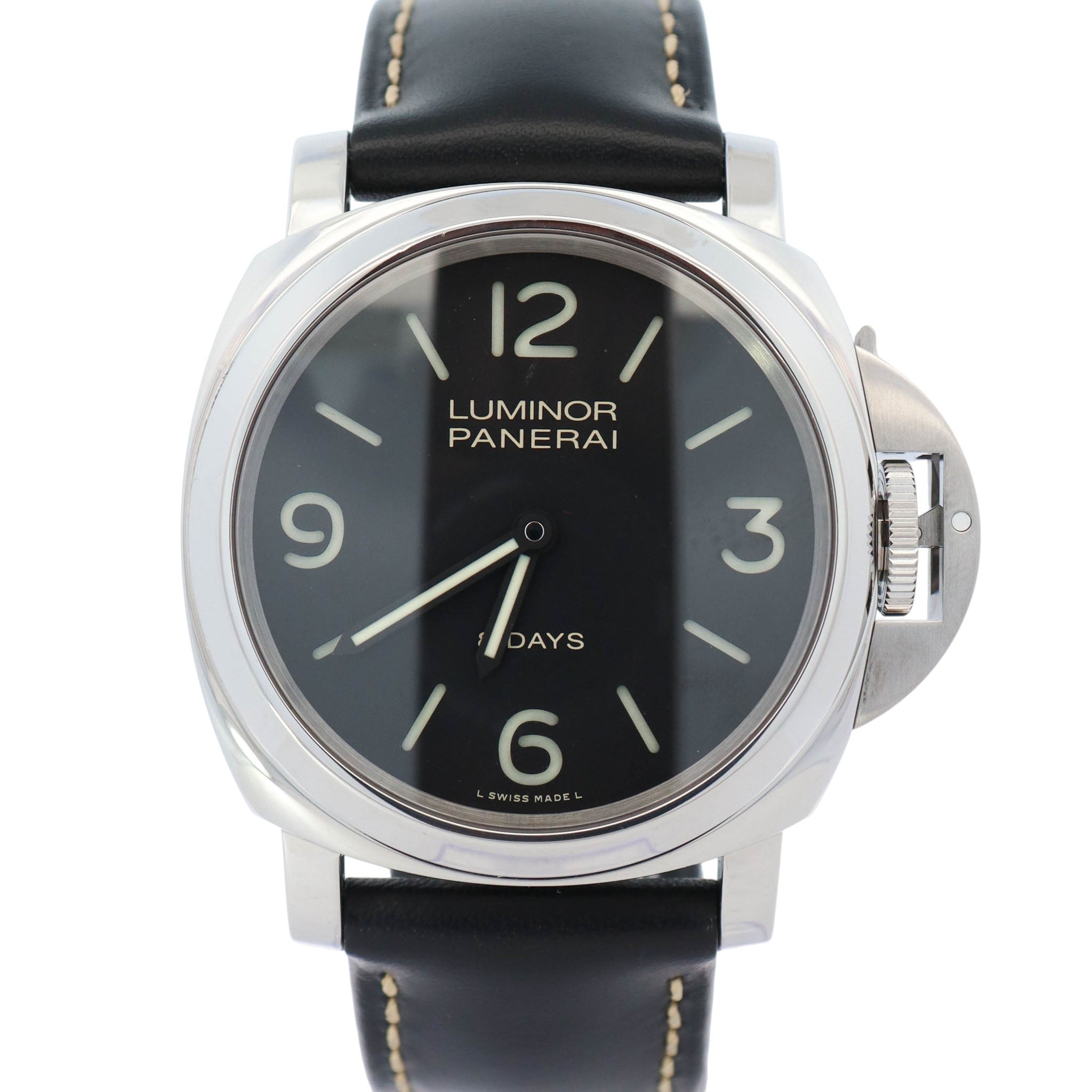 Panerai Luminor 44mm Black Dial Watch Ref# PAM00560 - Happy Jewelers Fine Jewelry Lifetime Warranty