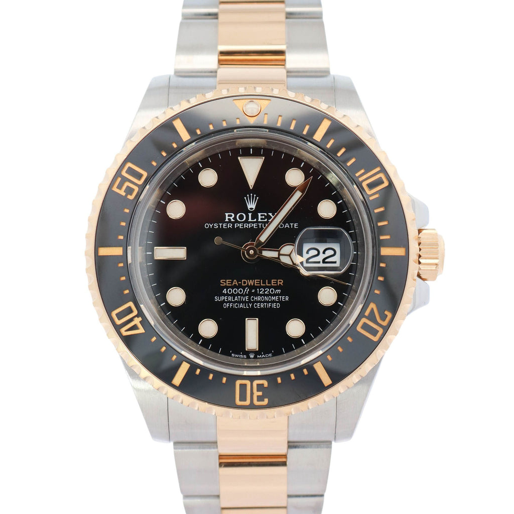 Vessel PRIME ブラック/イエロー 10型 Rolex Sea-Dweller 43mm Black Dial Watch Ref# 126603 – Happy Jewelers