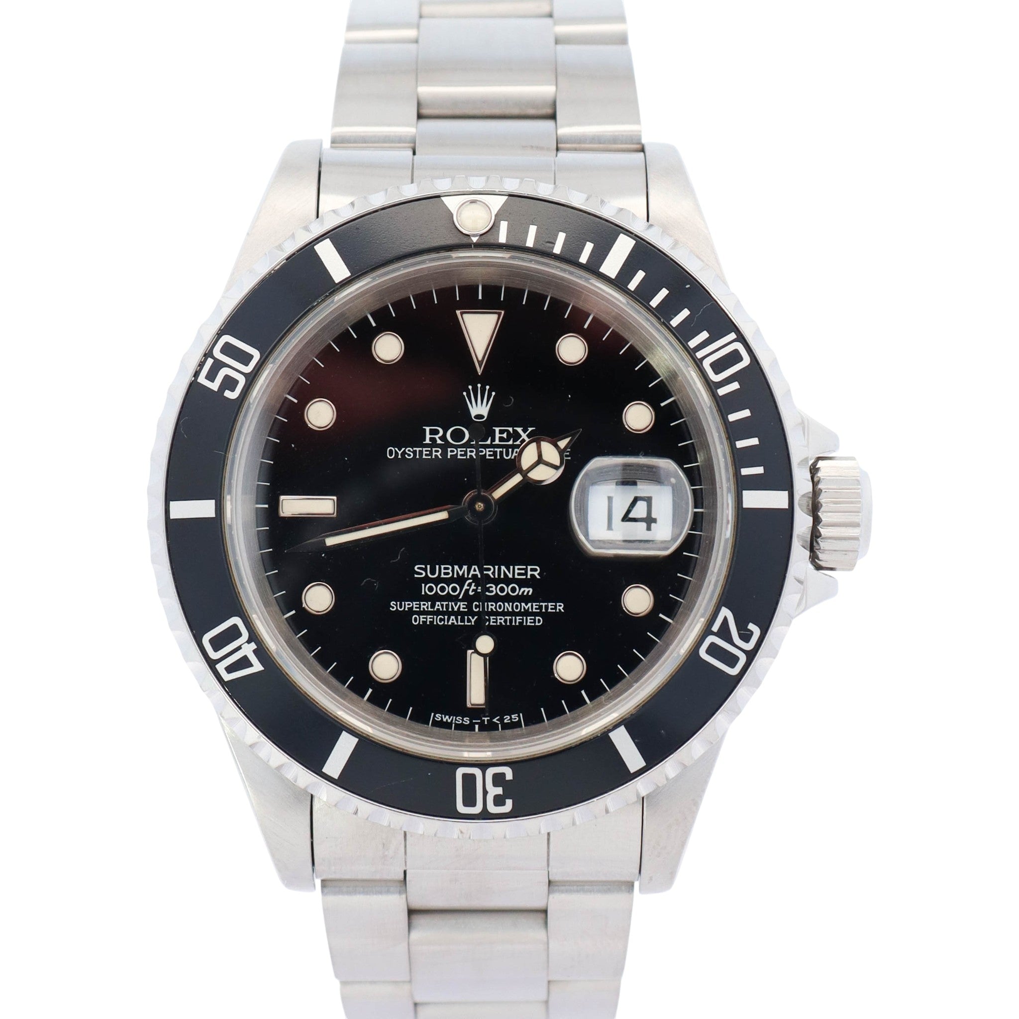 Rolex Submariner 40mm Black Dial Watch Ref# 16610