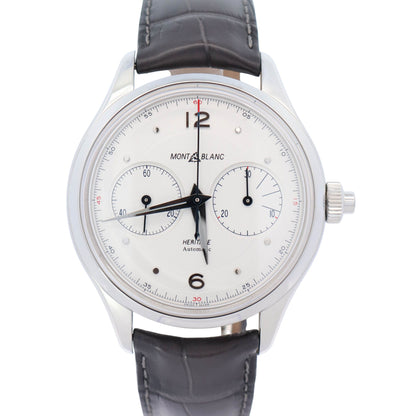 Montblanc Heritage 42mm White Dial Watch Ref# MB119951 - Happy Jewelers Fine Jewelry Lifetime Warranty