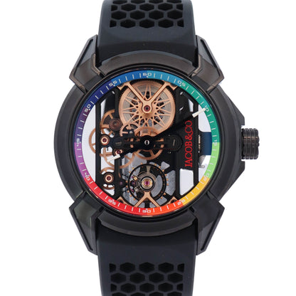 Jacob & Co. Epic X Producer Michael 44mm Skeleton Dial Watch Ref# EX120.11.AA.AA.A - Happy Jewelers Fine Jewelry Lifetime Warranty