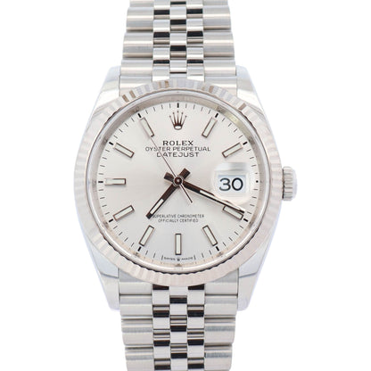 Rolex Datejust 36mm Silver Dial Watch Ref# 126234 - Happy Jewelers Fine Jewelry Lifetime Warranty
