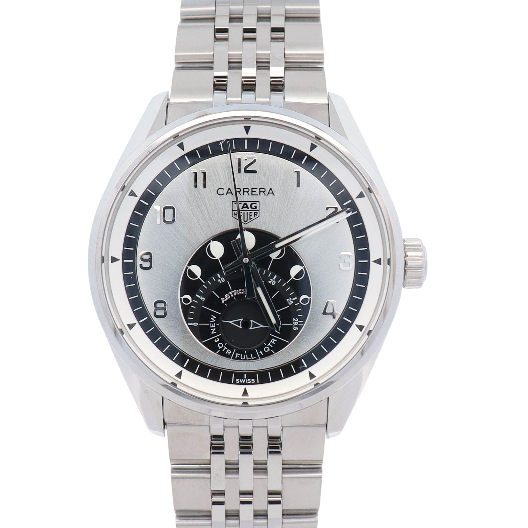 Tag Heuer Carrera 39mm Silver Dial Watch Ref# WBX2110.BA.0044 - Happy Jewelers Fine Jewelry Lifetime Warranty