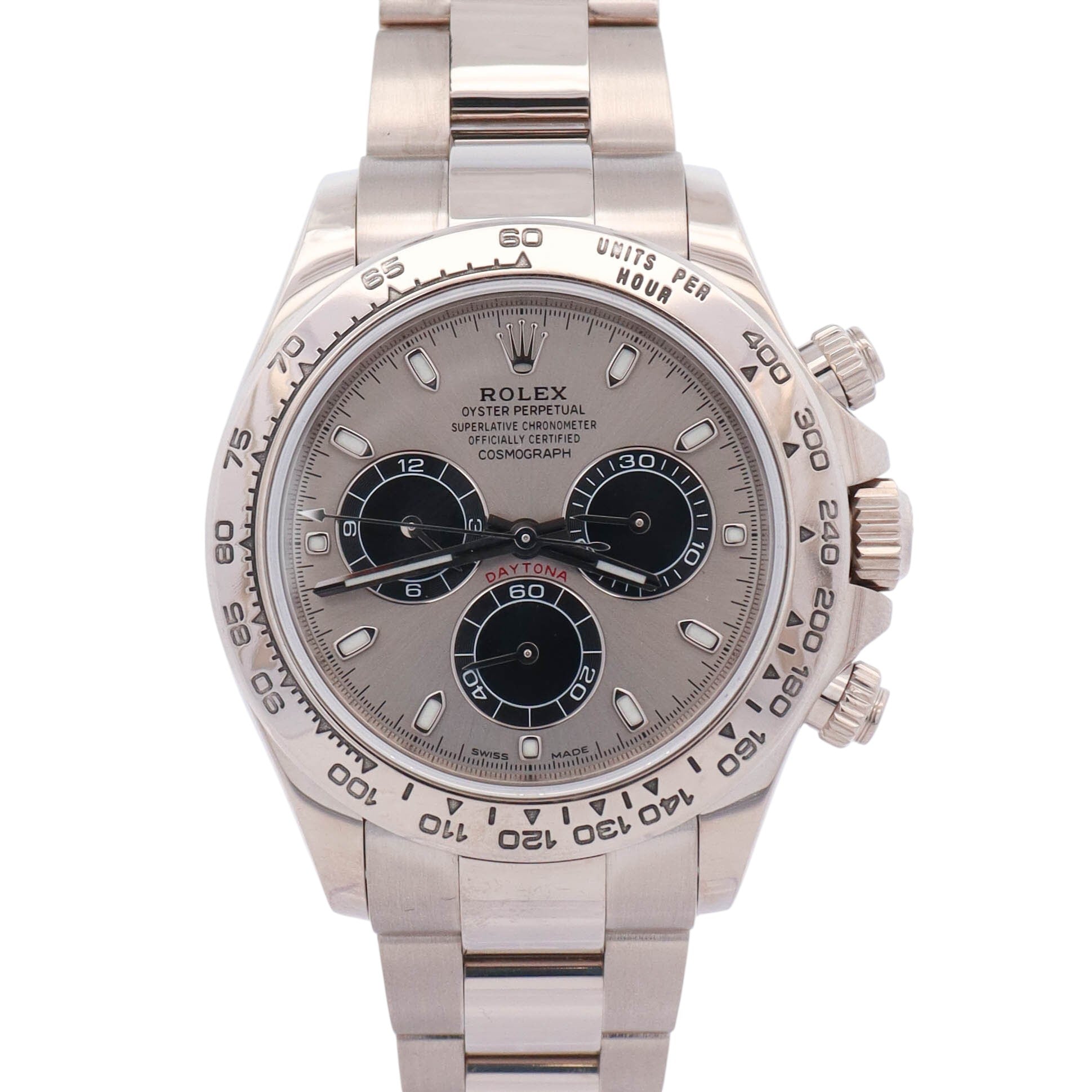 Rolex Daytona 40mm Silver Dial Watch Ref# 116509 - Happy Jewelers Fine Jewelry Lifetime Warranty