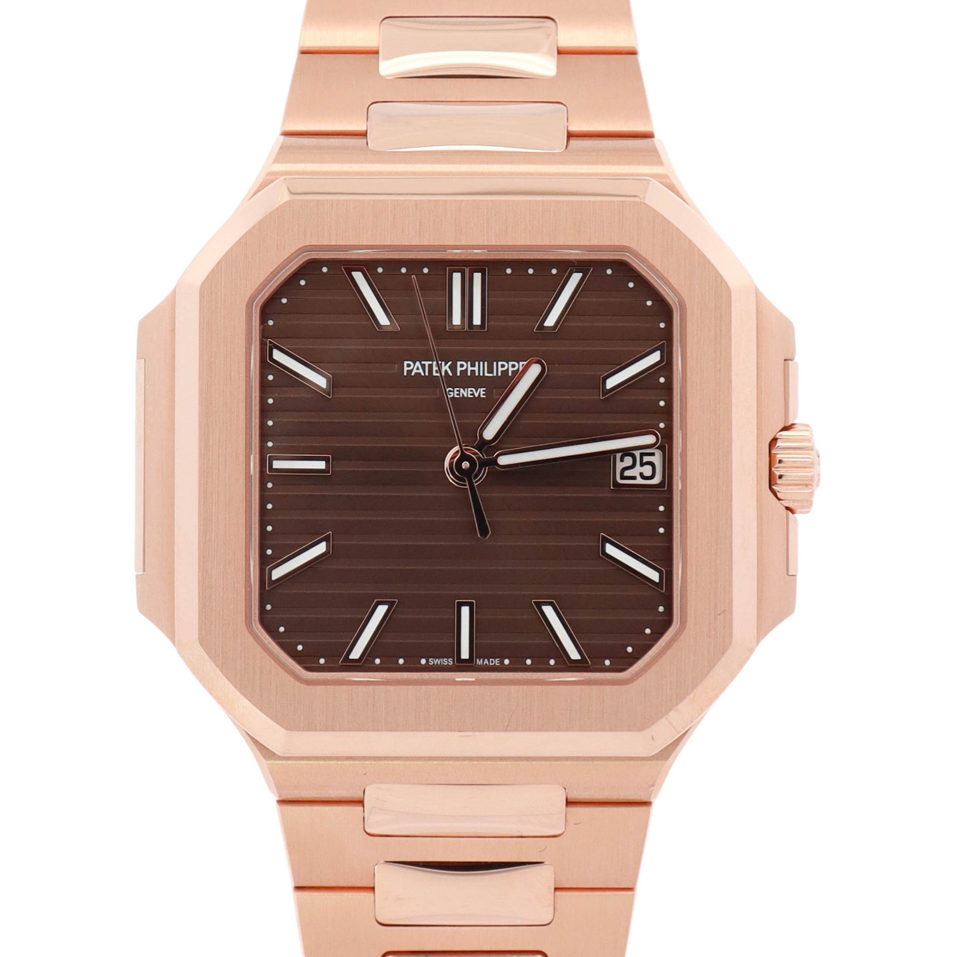 Patek Philippe Cubitus 40mm Brown Dial Watch Ref# 7128/1R-001 - Happy Jewelers Fine Jewelry Lifetime Warranty