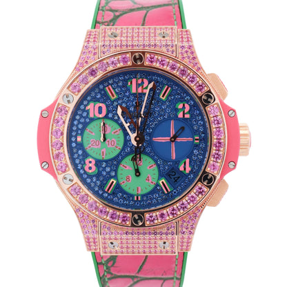 Hublot Big Bang Art Pop 41mm Blue Dial Watch Ref# 341.PP.9089.LR.1633.POP15