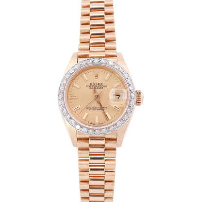 Rolex Datejust 26mm Champagne Dial Watch Ref# 6917 - Happy Jewelers Fine Jewelry Lifetime Warranty