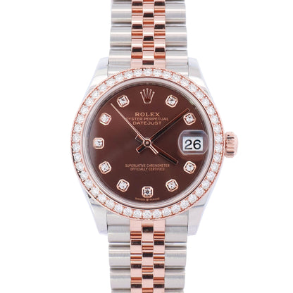 Rolex Datejust 31mm Chocolate Dial Watch Ref# 278381RBR - Happy Jewelers Fine Jewelry Lifetime Warranty