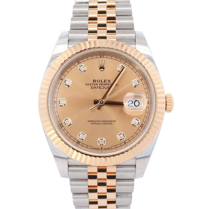Rolex Datejust 41mm Champagne Dial Watch Ref# 126333 - Happy Jewelers Fine Jewelry Lifetime Warranty