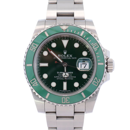 Rolex Submariner 40mm Green Dial Watch Ref# 116610LV - Happy Jewelers Fine Jewelry Lifetime Warranty