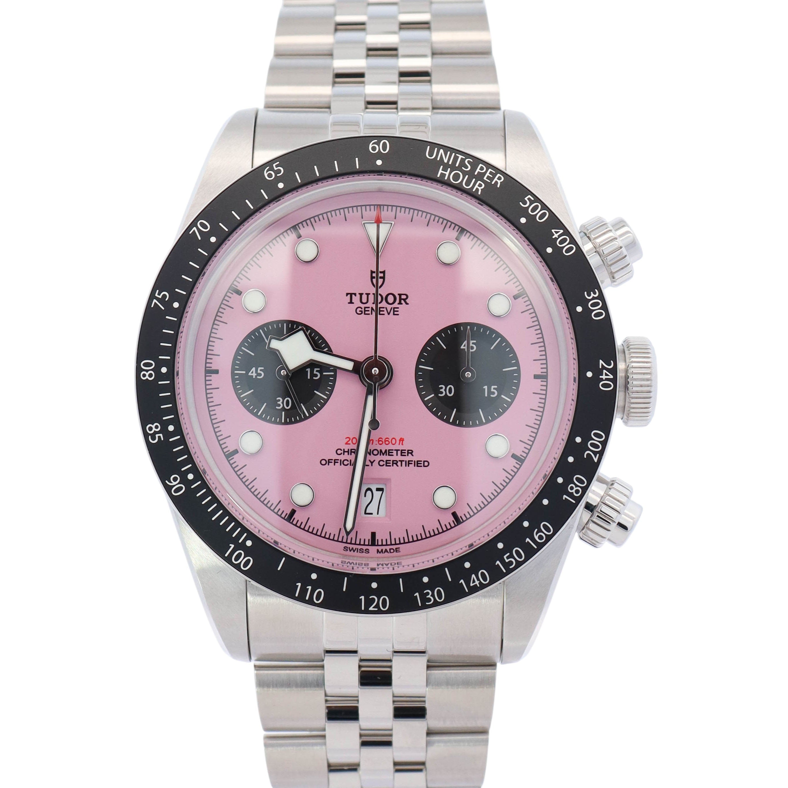 Tudor Black Bay 41mm Pink Dial Watch Ref# 79360N - Happy Jewelers Fine Jewelry Lifetime Warranty