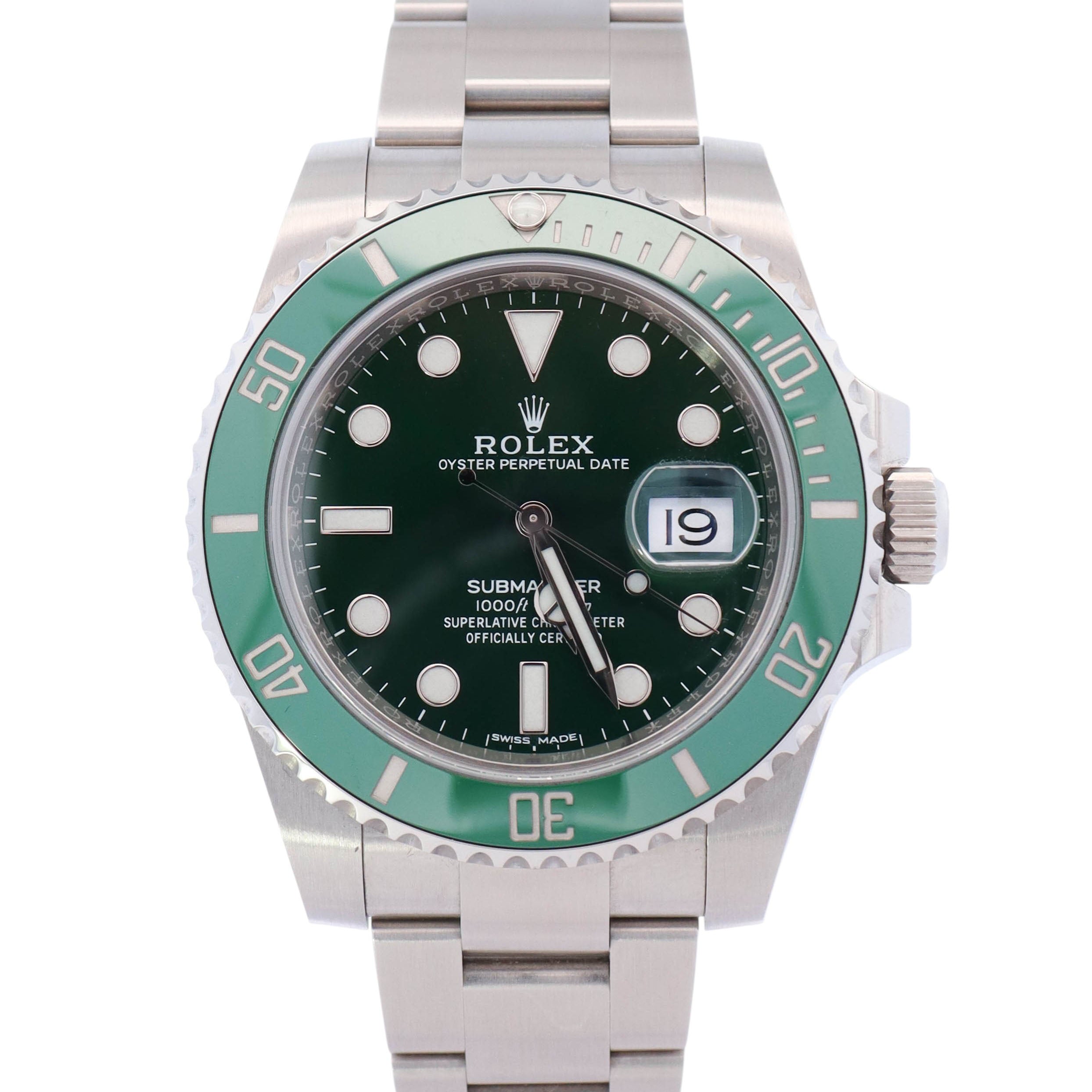 Rolex Submariner 40mm Green Dial Watch Ref# 116610LV - Happy Jewelers Fine Jewelry Lifetime Warranty