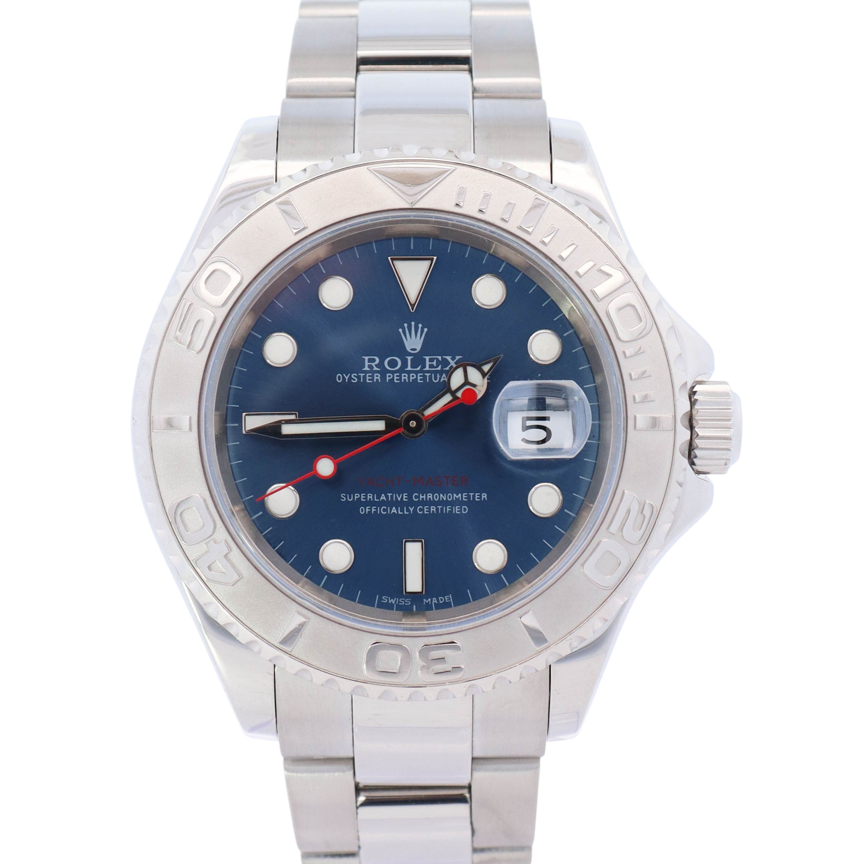 Rolex Yacht-Master 40mm Blue Dial Watch Ref# 16622