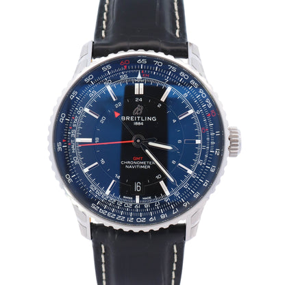 Breitling Navitimer GMT 41mm Black Dial Watch Ref# A32310251B1P1