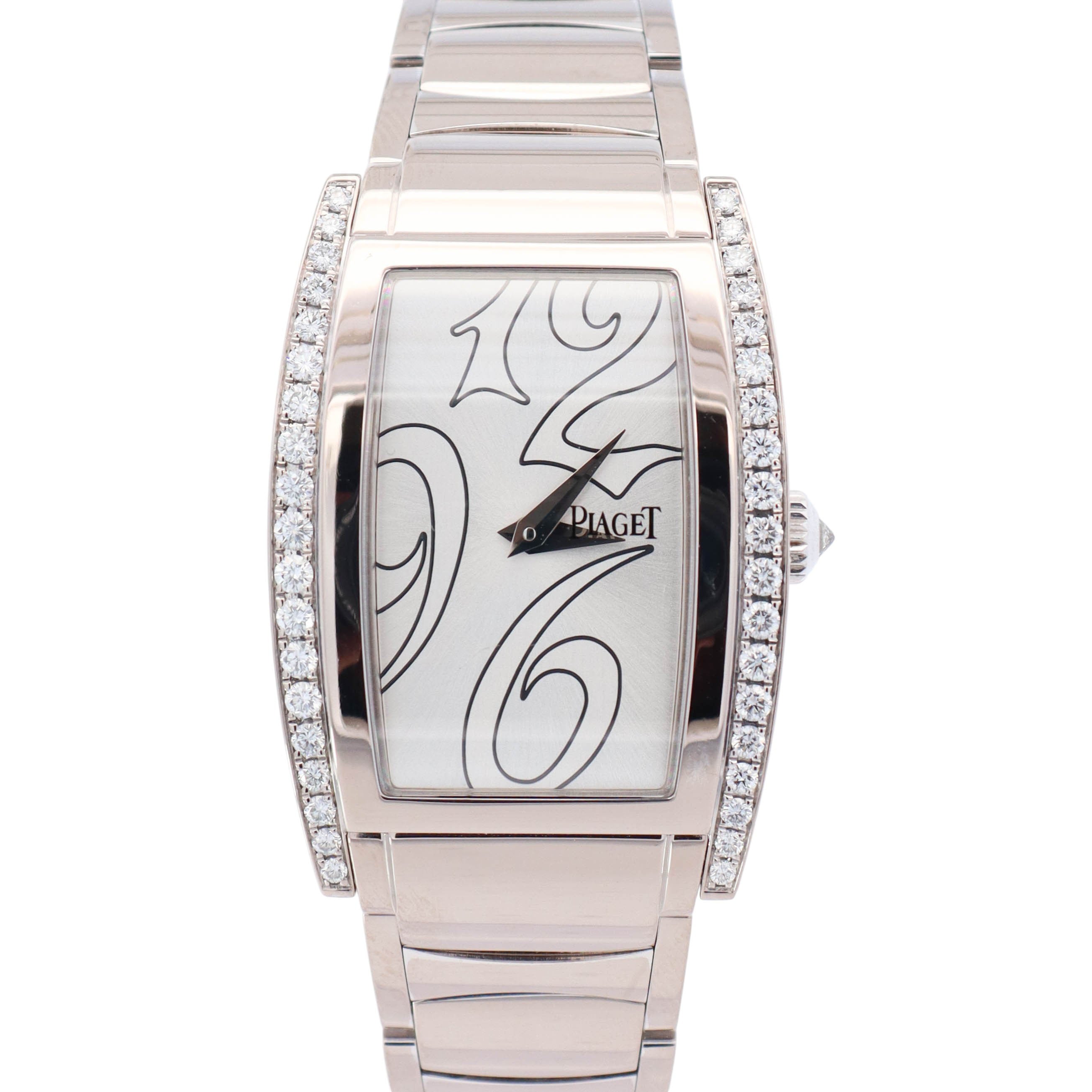 Piaget Limelight Tonneau 27mm x 38mm Silver Dial Watch Ref# G0A30056 - Happy Jewelers Fine Jewelry Lifetime Warranty
