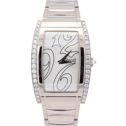 Piaget Limelight Tonneau 27mm x 38mm Silver Dial Watch Ref# G0A30056 - Happy Jewelers Fine Jewelry Lifetime Warranty