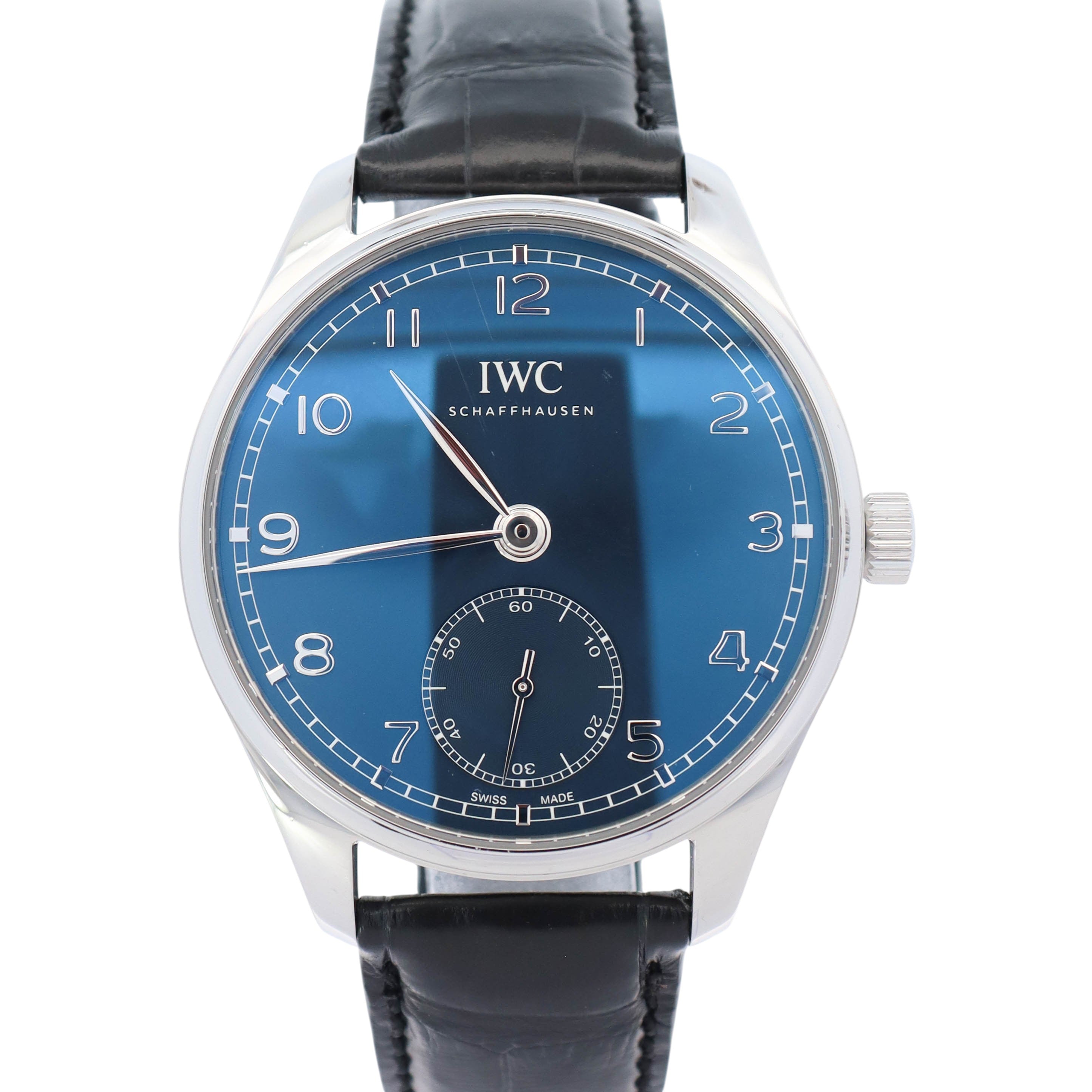 IWC Portugieser 40mm Blue Dial Watch Ref# IW358305