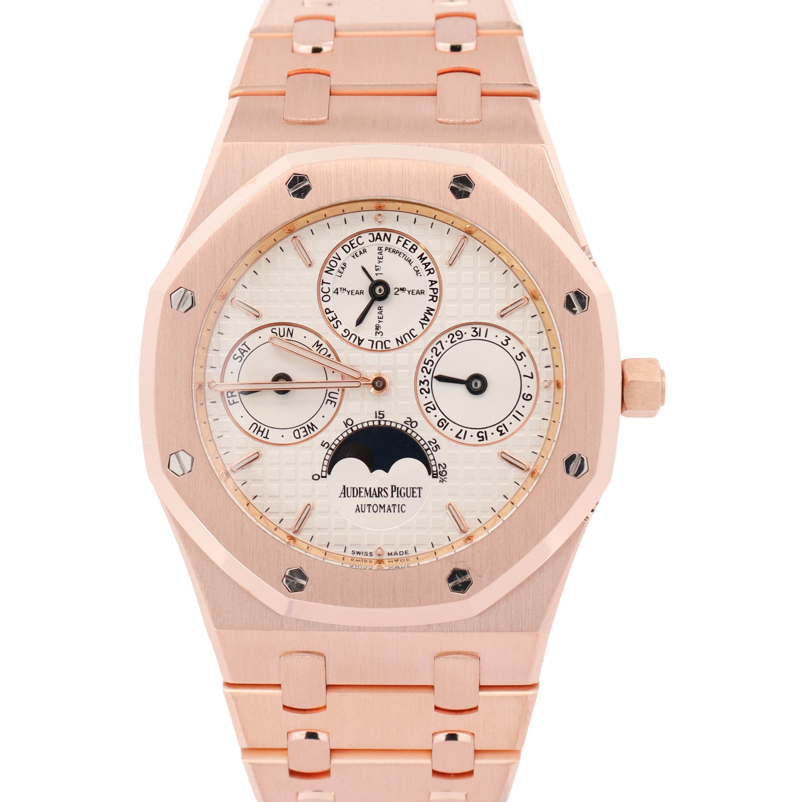 Audemars Piguet Royal Oak 39mm White Dial Watch Ref# 26252OR.OO.D092CR.02 - Happy Jewelers Fine Jewelry Lifetime Warranty