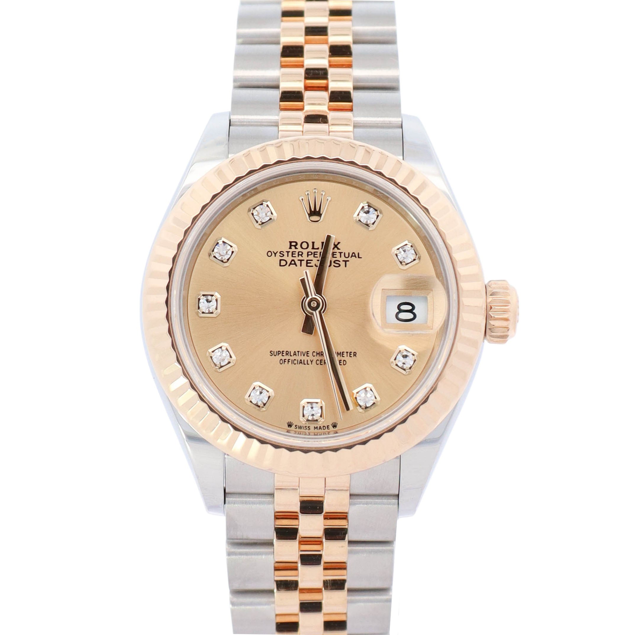 Rolex Datejust 28mm Champagne Dial Watch Ref# 279173 - Happy Jewelers Fine Jewelry Lifetime Warranty