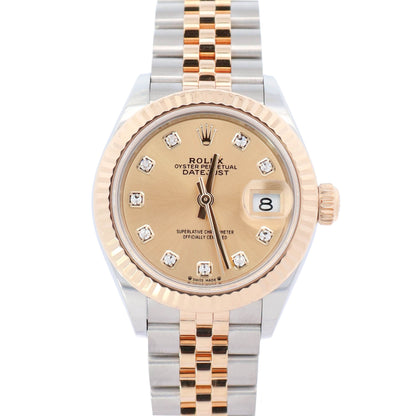Rolex Datejust 28mm Champagne Dial Watch Ref# 279173 - Happy Jewelers Fine Jewelry Lifetime Warranty
