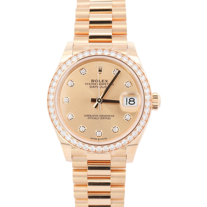 Rolex Datejust 31mm Champagne Dial Watch Ref# 278288RBR - Happy Jewelers Fine Jewelry Lifetime Warranty
