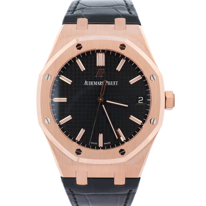 Audemars Piguet Royal Oak 41mm Black Dial Watch Ref# 15500OR.OO.D002CR.01 - Happy Jewelers Fine Jewelry Lifetime Warranty