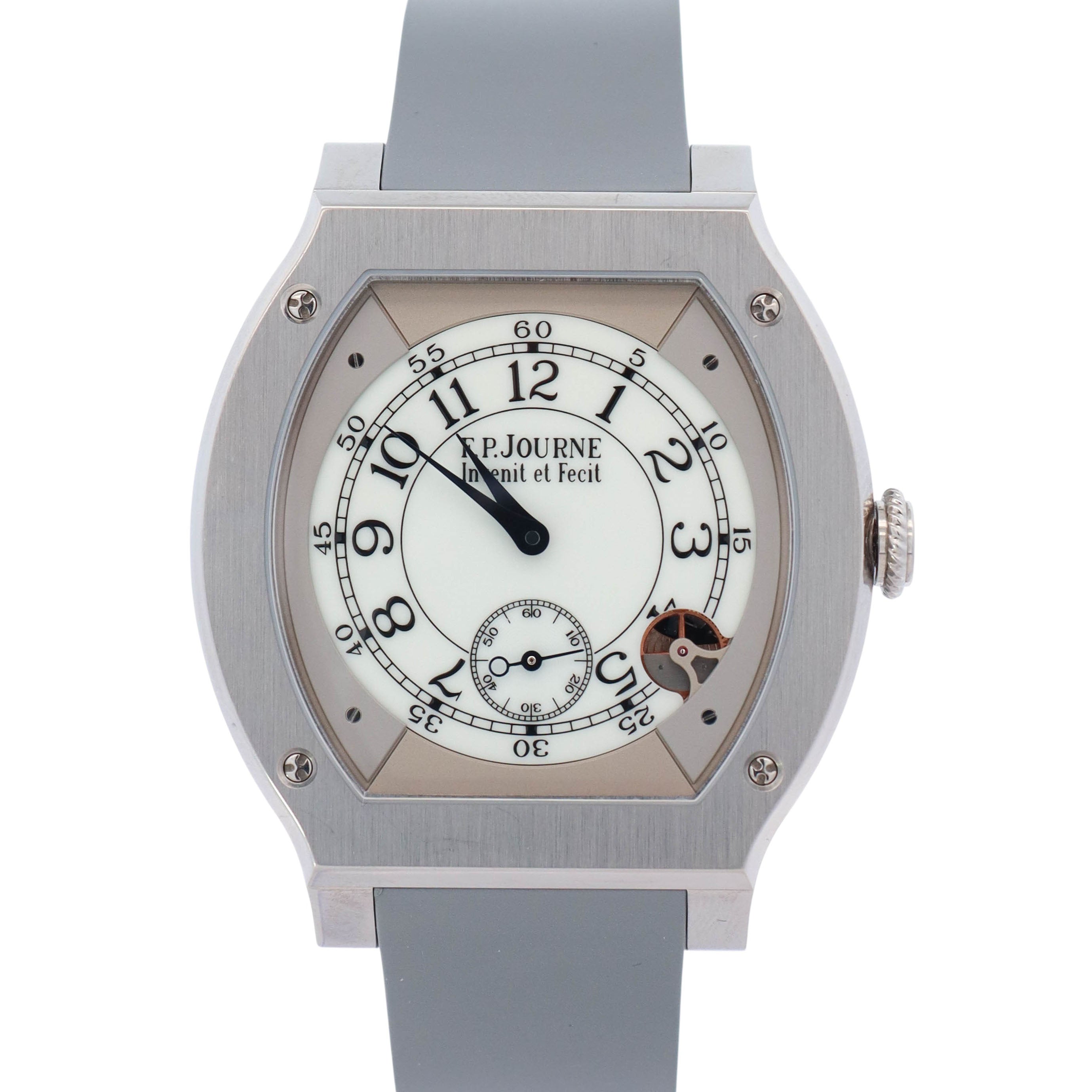F.P Journe Elegante 48mm White Dial Watch Ref# EL TI 48 D WH - Happy Jewelers Fine Jewelry Lifetime Warranty
